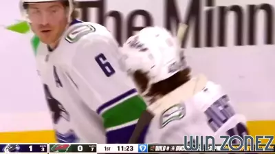 Quinn Hughes Scores Against Minnesota Wild